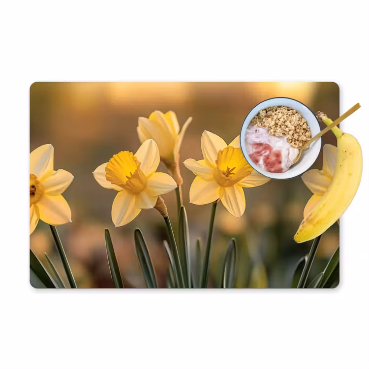 Tischset - Blumen - Gelb - Unscharf — 1