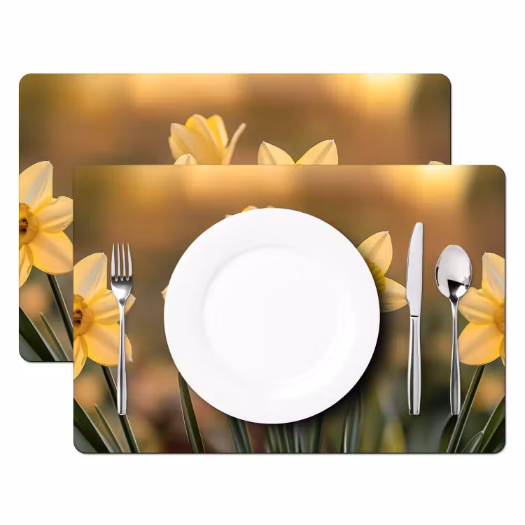 Tischset - Blumen - Gelb - Unscharf — 2