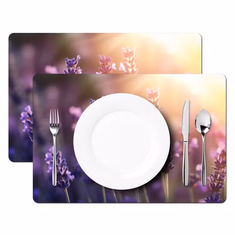 Tischset - Lavendelblüten - Lila - Sonnenlicht — 2