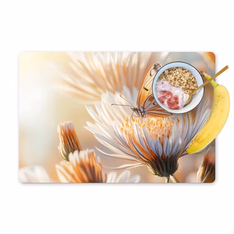 Tischset - Schmetterling - Blume - Orange — 1