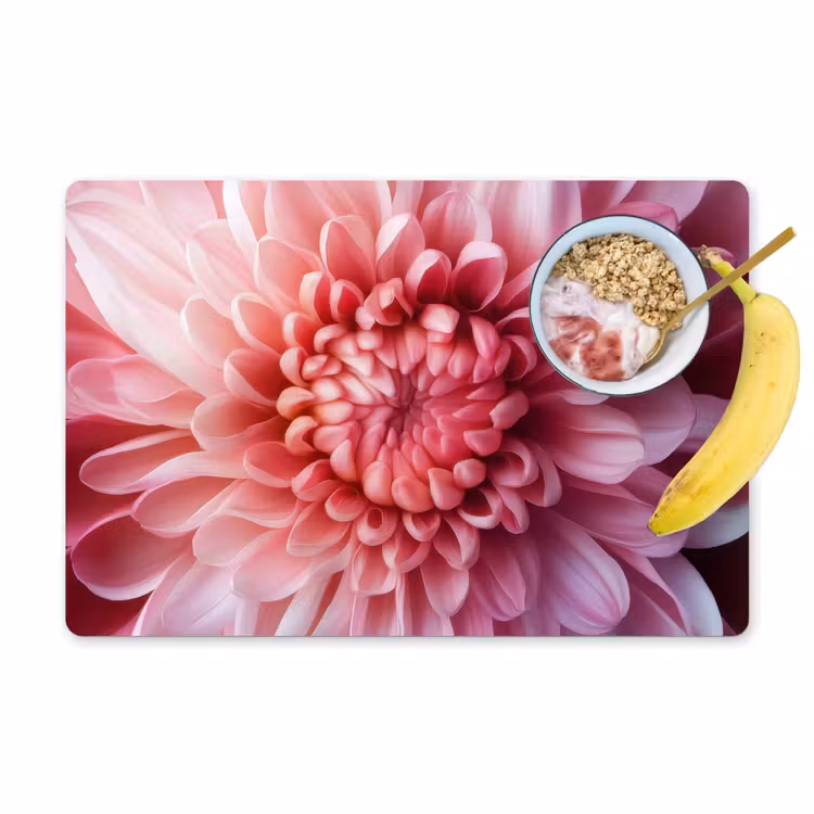 Tischset - Dahlie - Blume - Nahaufnahme - Rosa — 1