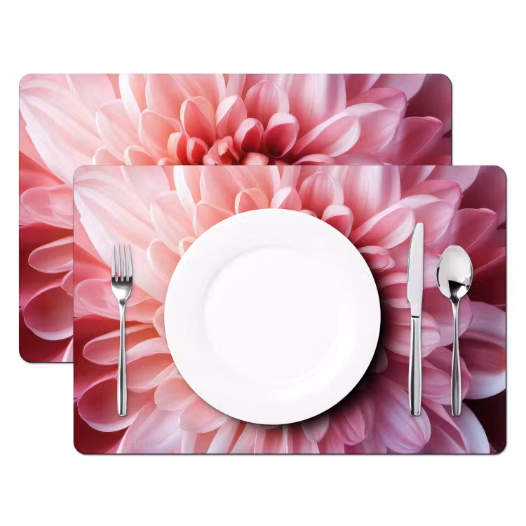 Tischset - Dahlie - Blume - Nahaufnahme - Rosa — 2