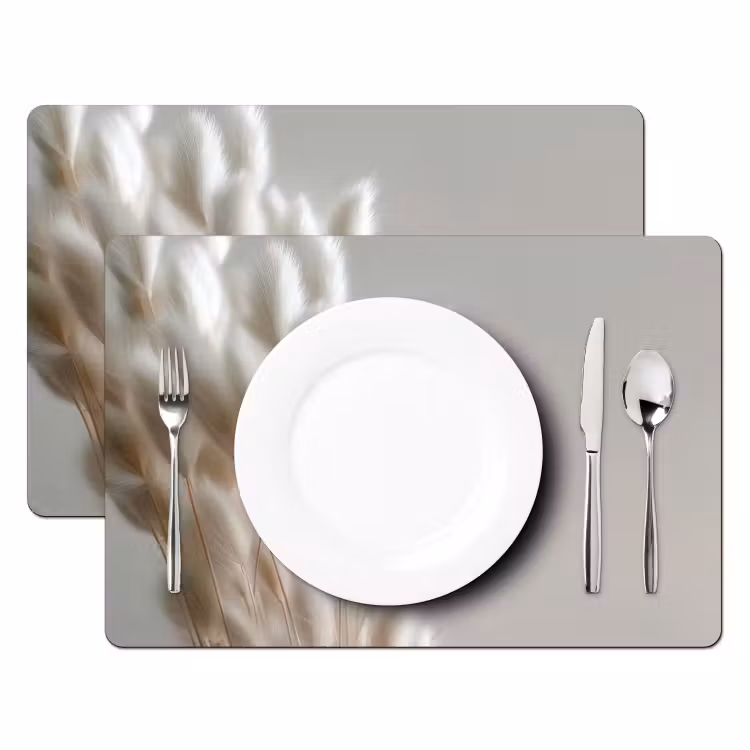 Tischset - Federn - Beige - Minimalistisch — 2