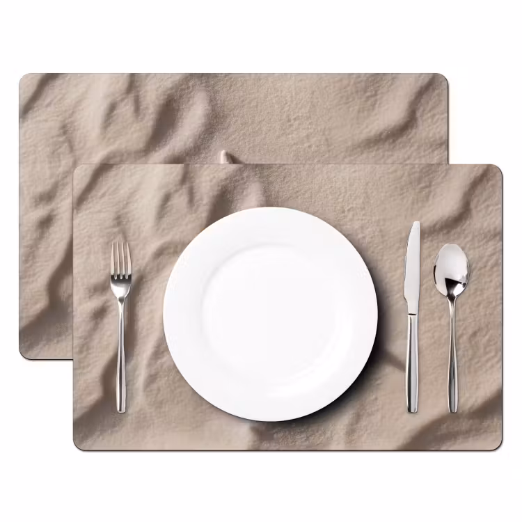 Tischset - Strand - Seestern - Sand - Beige — 2