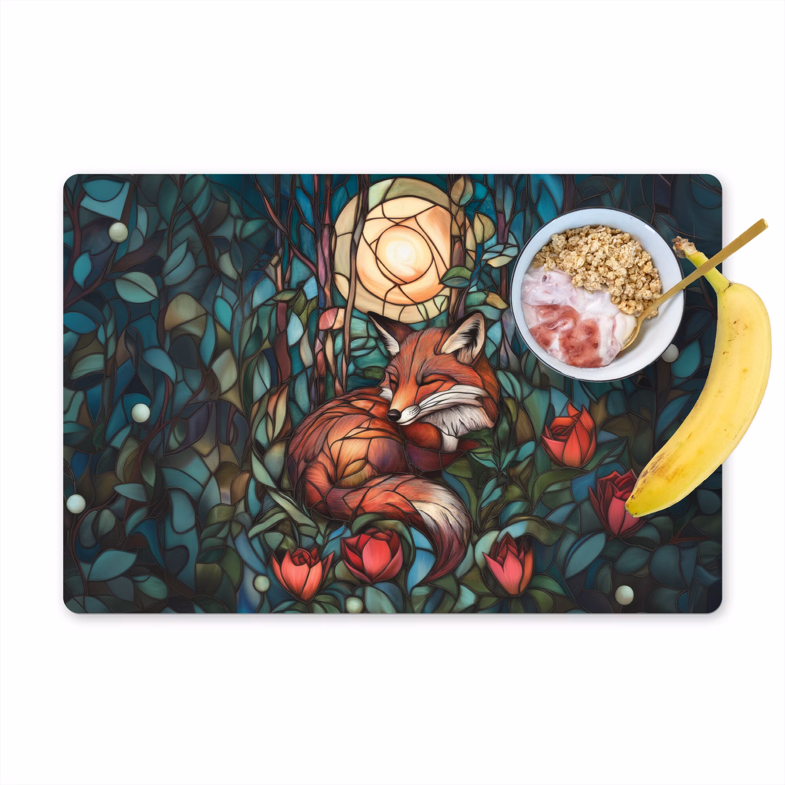 Tischset - Fuchs - Mosaik - Wald - Mond — 1