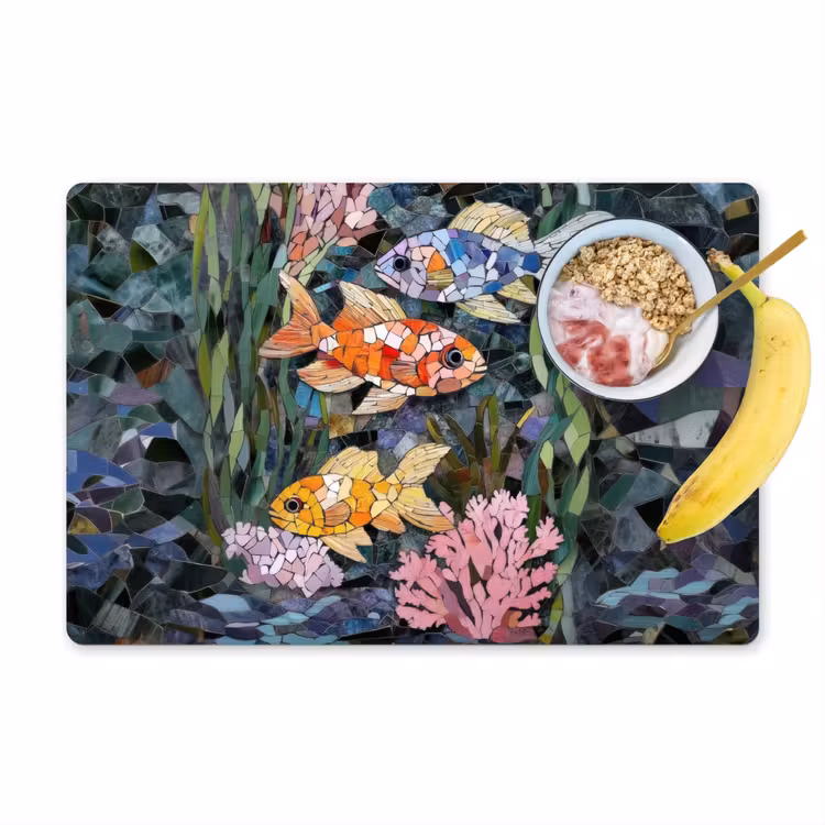 Tischset - Fisch - Koralle - Meer - Mosaik — 1