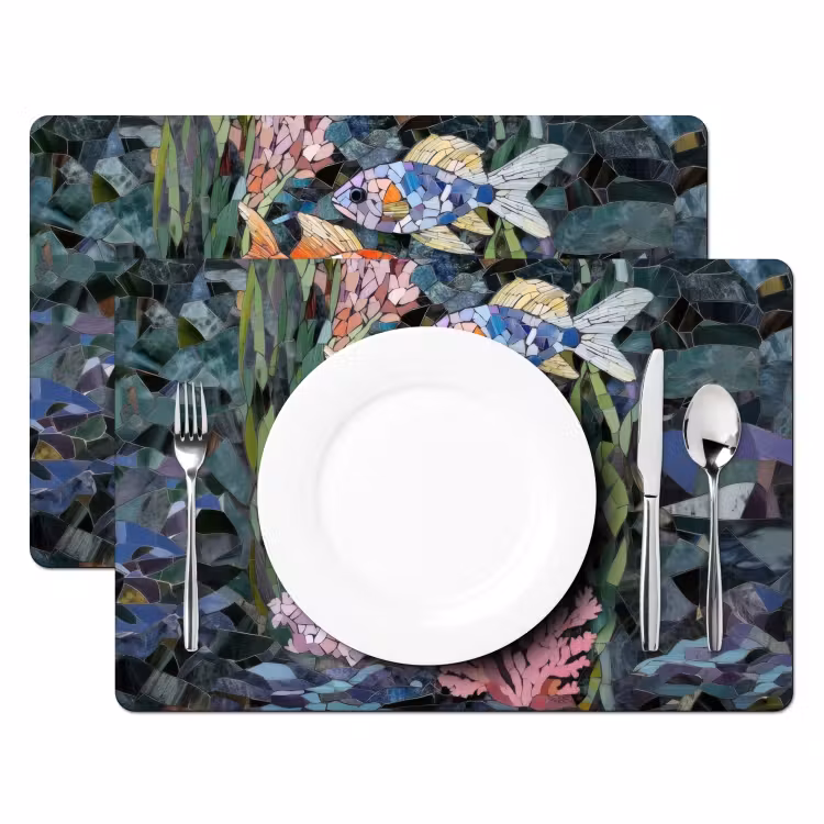 Tischset - Fisch - Koralle - Meer - Mosaik — 2