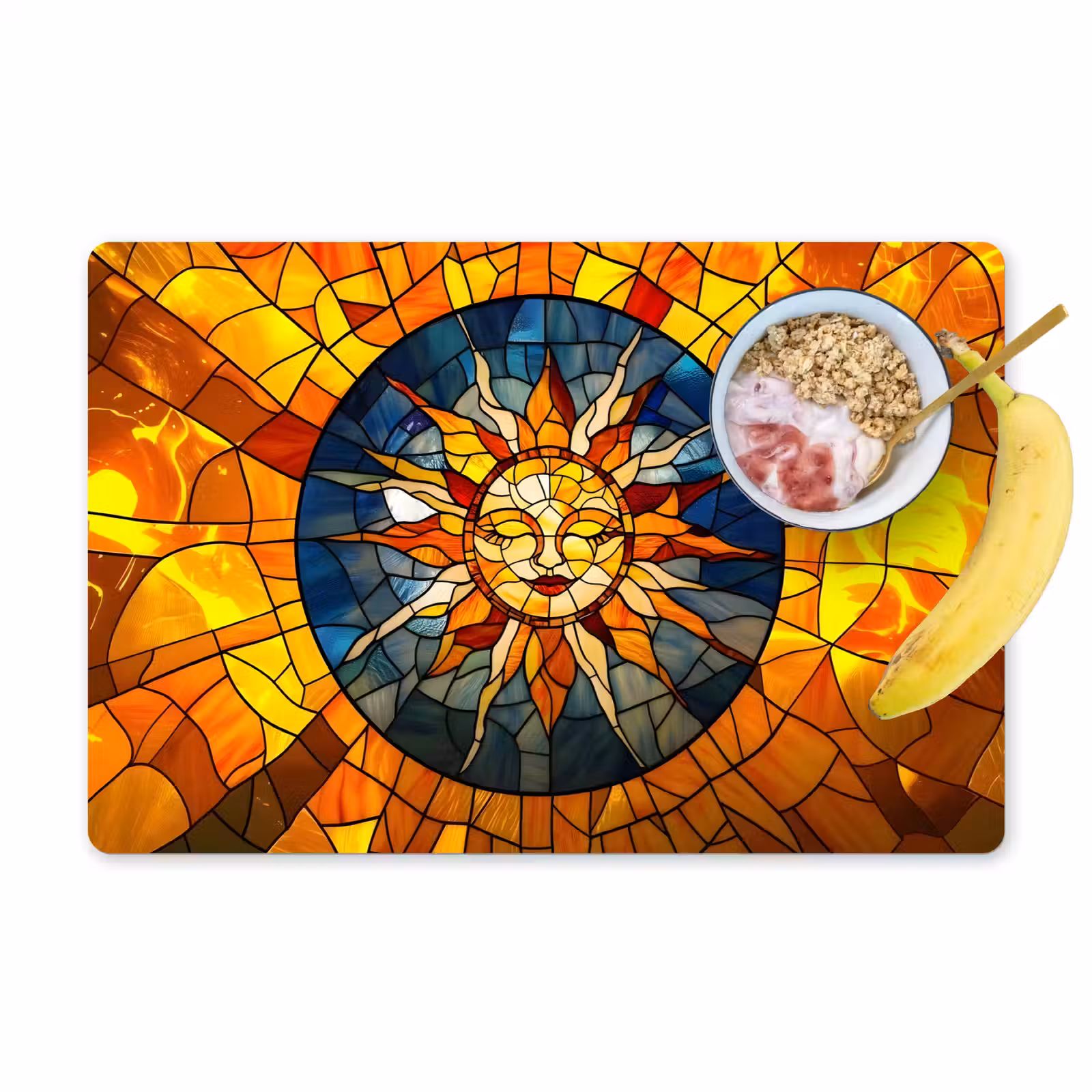 Tischset - Mosaik - Sonne - Gelb - Kreis — 1