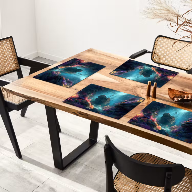 Tischset - Schiff - Holz - Korallenriffe - Sonnenlicht — 4