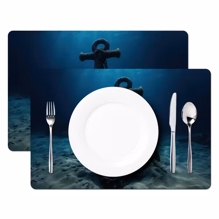 Tischset - Anker - Eisen - Meeresboden - Sand — 2