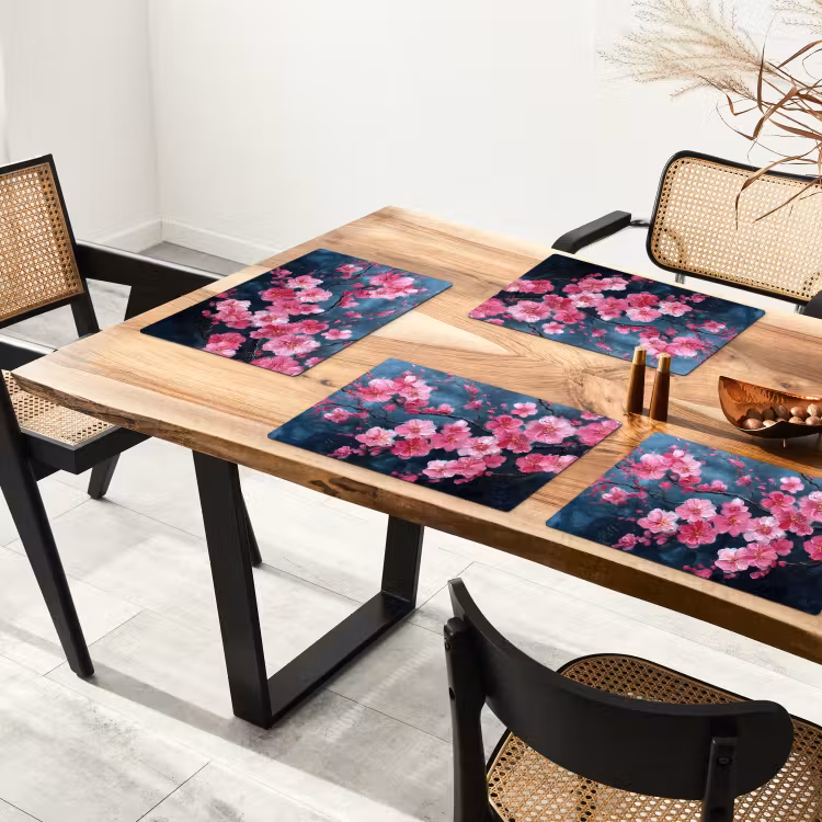 Tischset - Blume - Blüten - Rosa - Abstrakt — 4