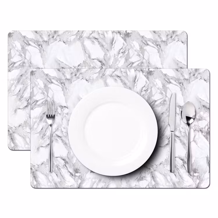 Tischset - Marmor - Geschichtet - Brechen - Graue Struktur — 2