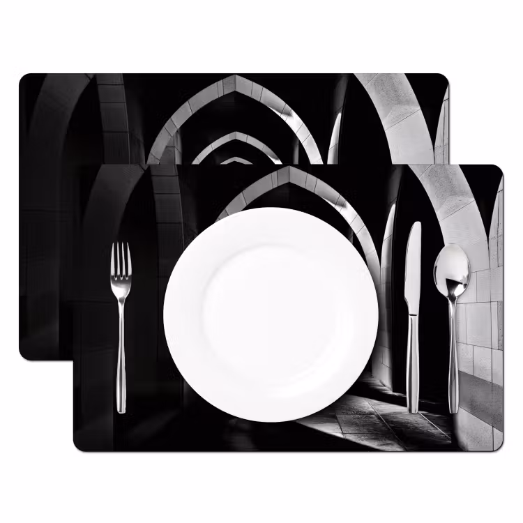 Tischset - Korridor - Bögen - Schatten - Tiefe — 2