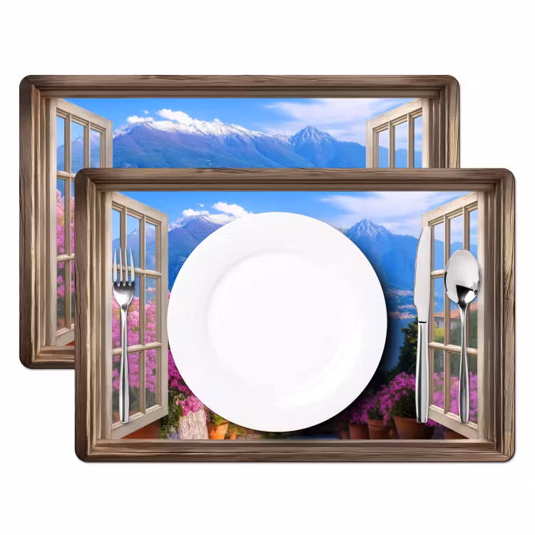Tischset - Durchblick - Berg - Landschaft - Ausblicke - See — 2