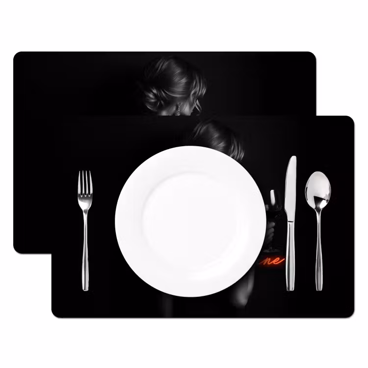 Tischset - Wein - Frau - Neon - Zitat — 2
