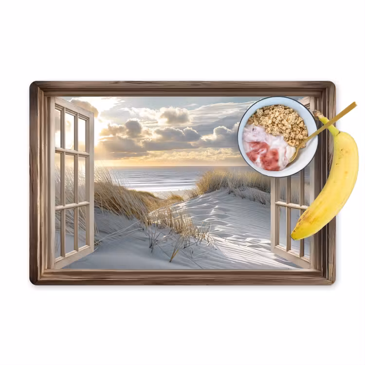 Tischset - Ausblick - Strand - Dünen - Meer - Natur — 1
