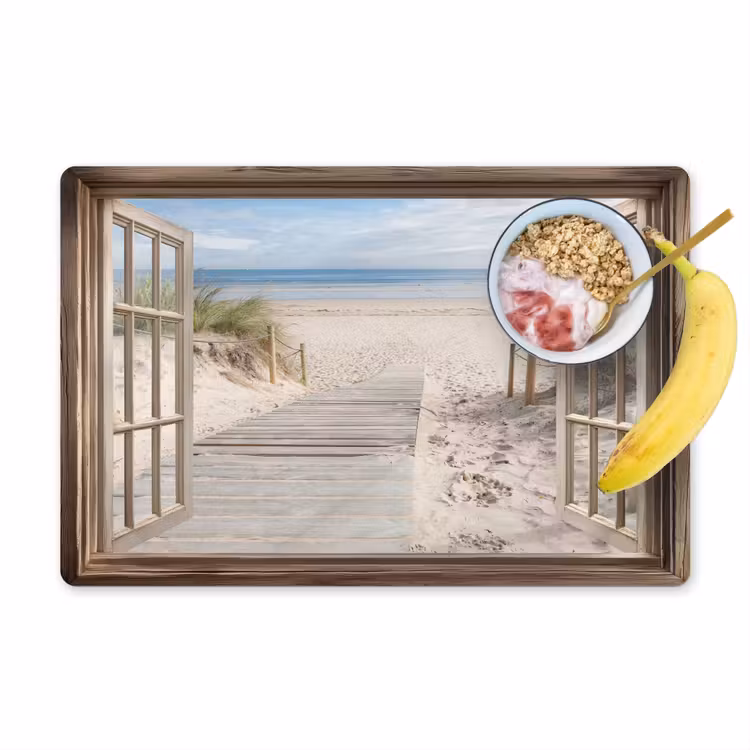 Tischset - Durchblick - Strand - Dünen - Weg - Landschaft — 1