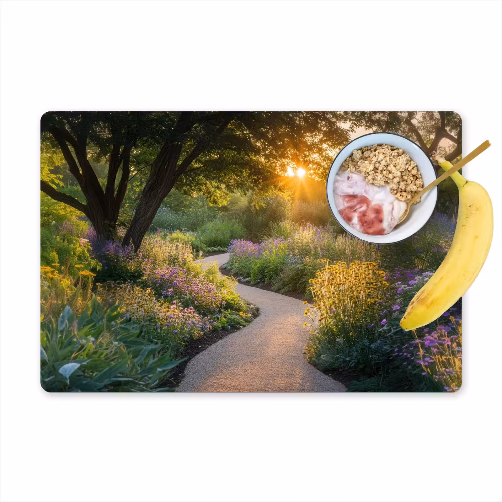 Tischset - Weg - Blumen - Park — 1