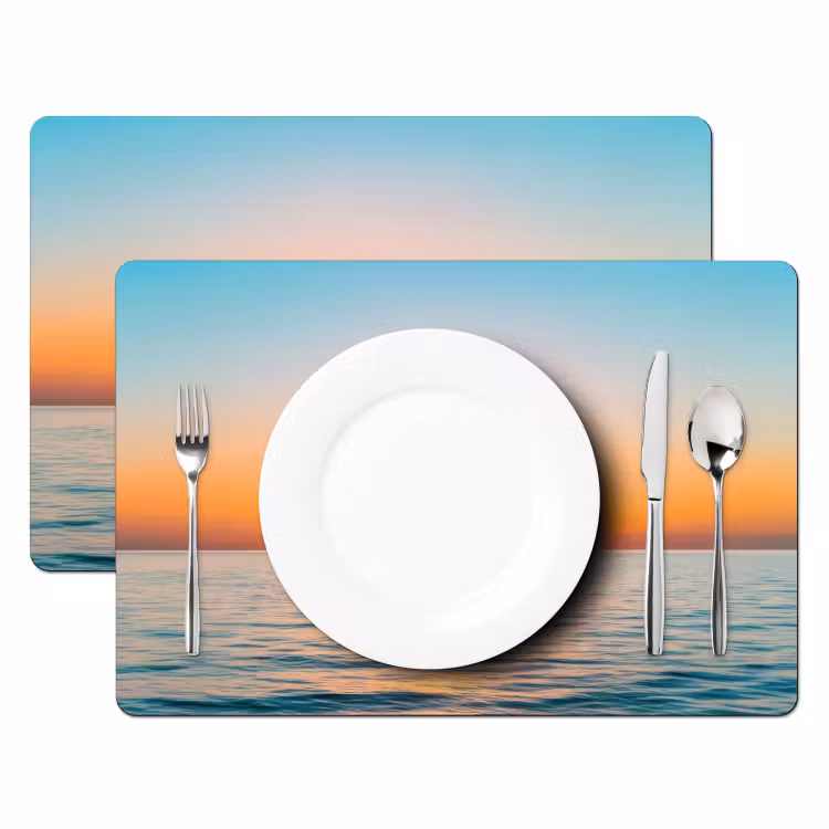 Tischset - Meer - Segelboot - Sonnenuntergang — 2