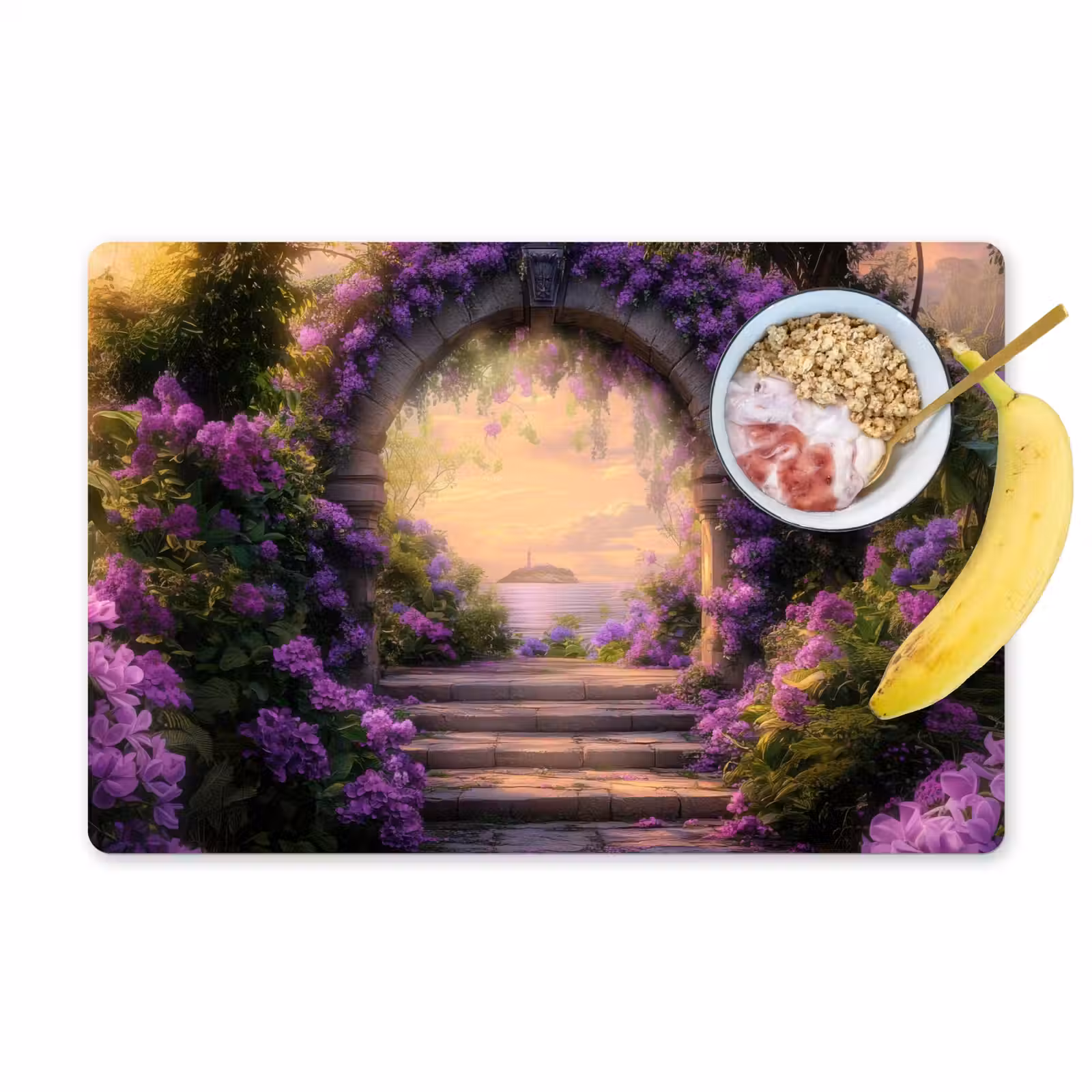 Tischset - Tor - Lila - Blumen — 1