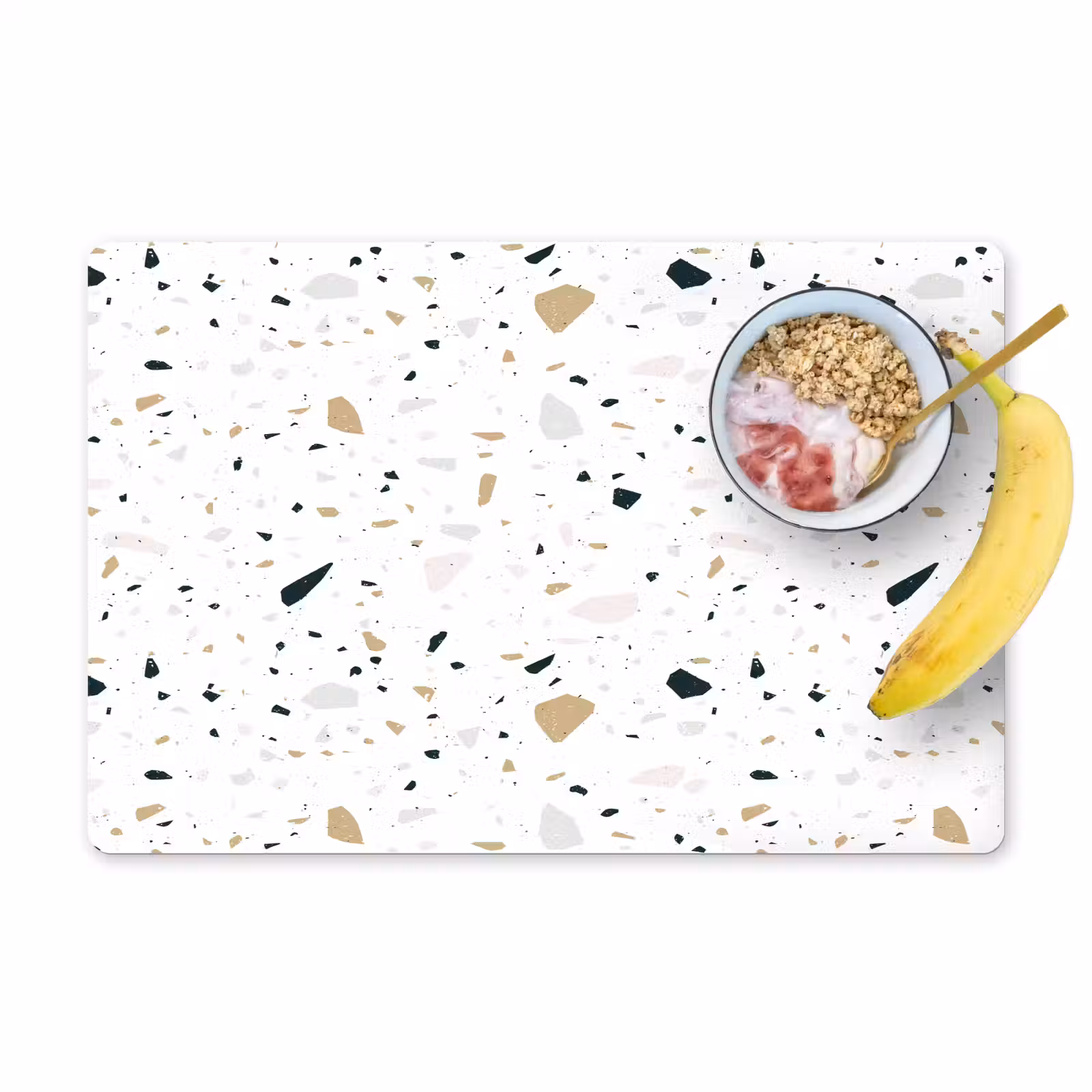 Tischset - Terrazzo - Muster - Weiß - Neutral — 1