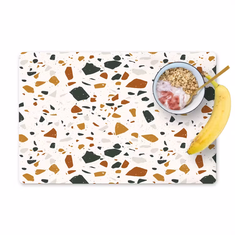 Tischset - Terrazzo - Muster - Weiß - Terra — 1