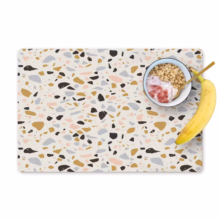 Tischset - Terrazzo - Muster - Neutral - Weich - Multi — 1