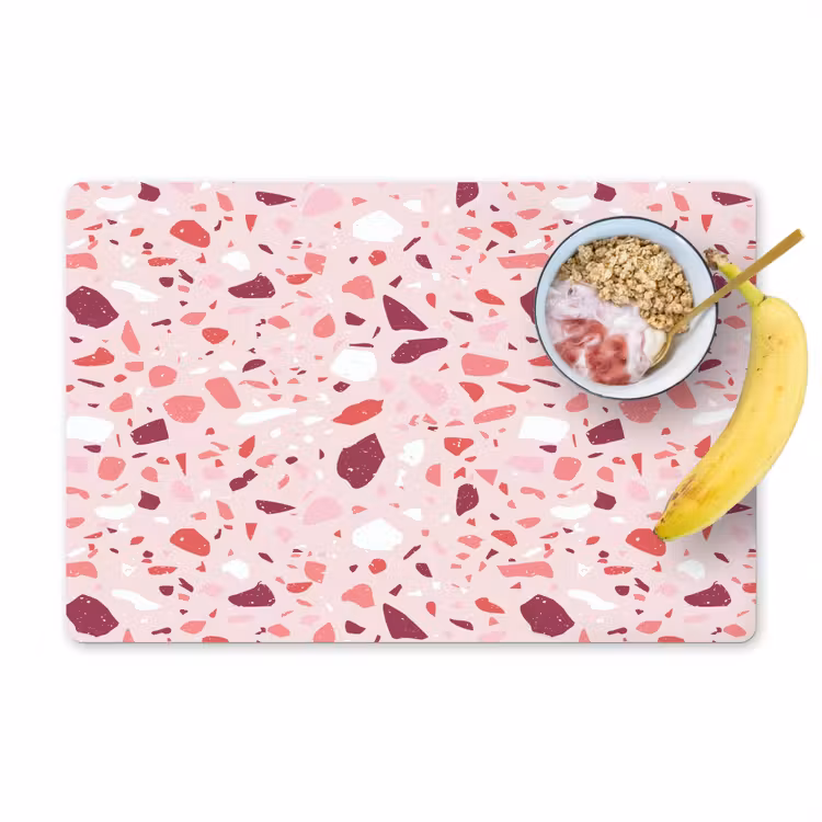 Tischset - Terrazzo - Muster - Rosa — 1