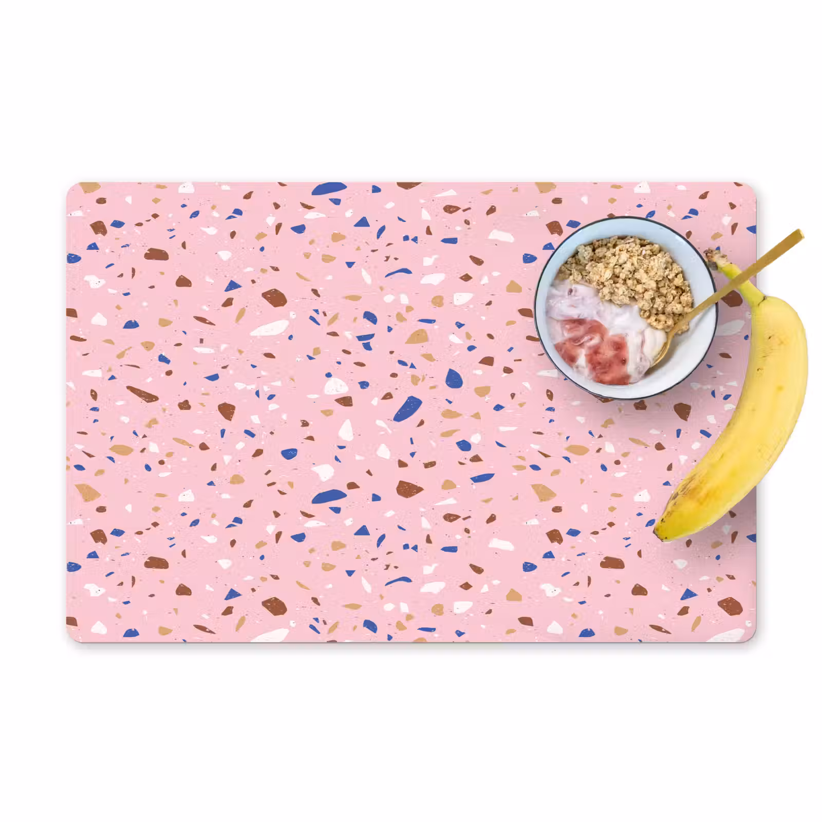 Tischset - Terrazzo - Muster - Bunt - Rosa — 1