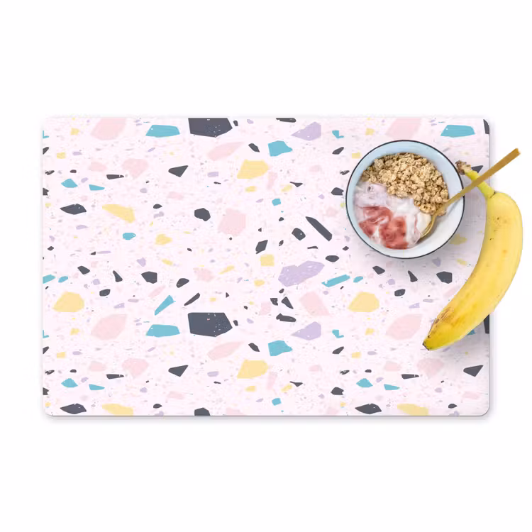 Tischset - Terrazzo - Muster - Weich - Bonbon — 1