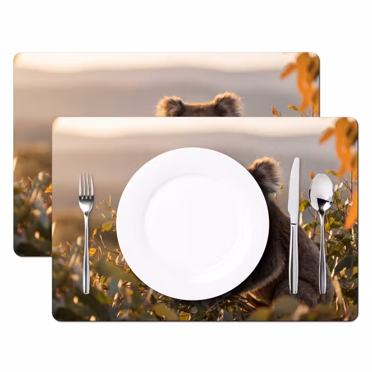 Tischset - 6 Stück - Koala - Blätter - Morgenlicht - 6 Stück — 2
