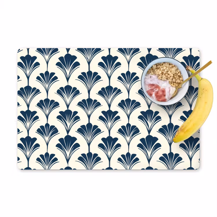 Tischset - 6 Stück - Klassisch - Motiv - Blau - 6 Stück — 1