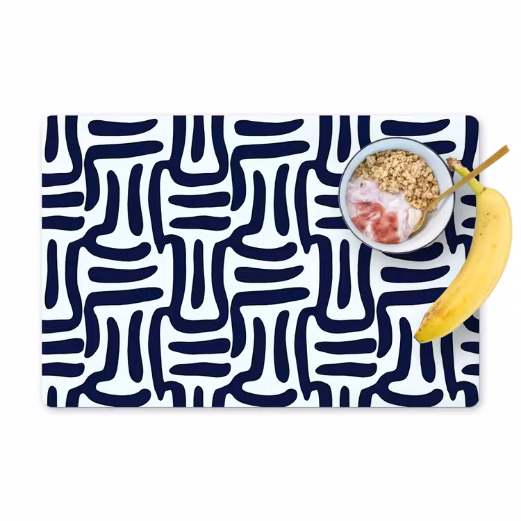 Tischset - 6 Stück - Abstrakt - Modern - Blau - 6 Stück — 1