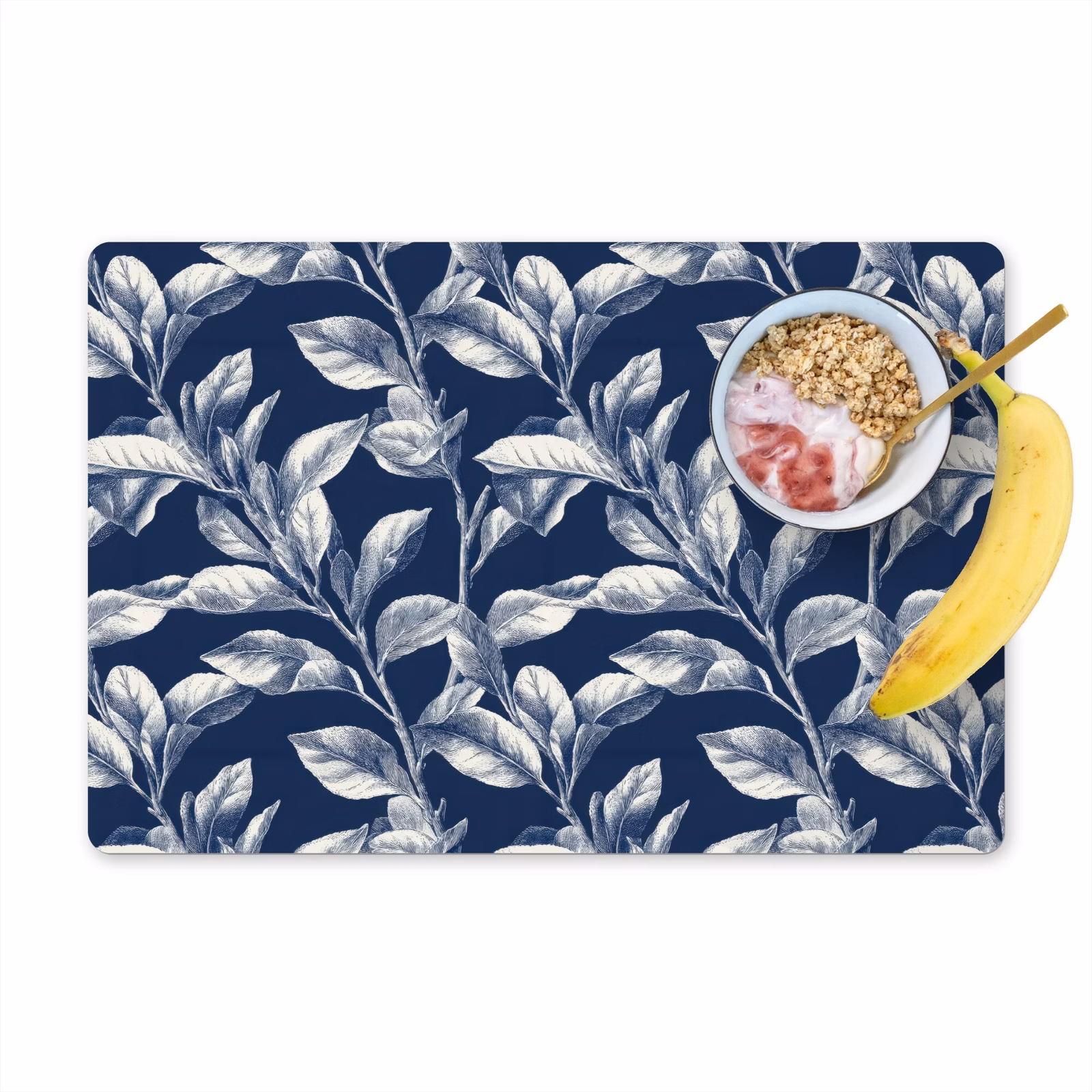 Tischset - 6 Stück - Botanisch - Muster - Blau - 6 Stück — 1