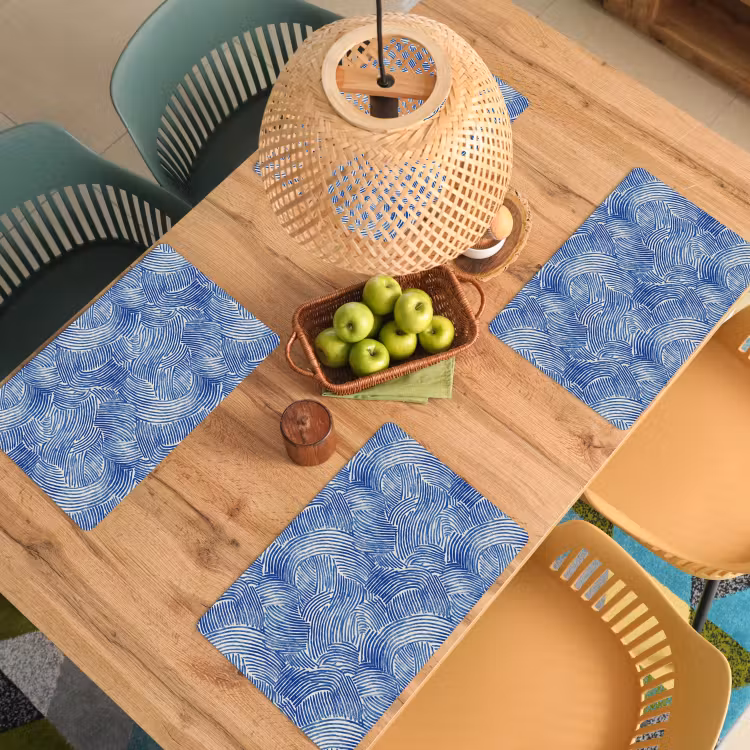 Tischset - 6 Stück - Modern - Abstrakt - Blau - 6 Stück — 3