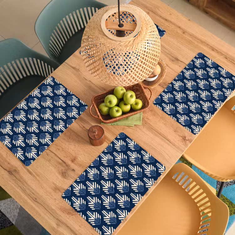 Tischset - 6 Stück - Modern - Gemustert - Blau - 6 Stück — 3