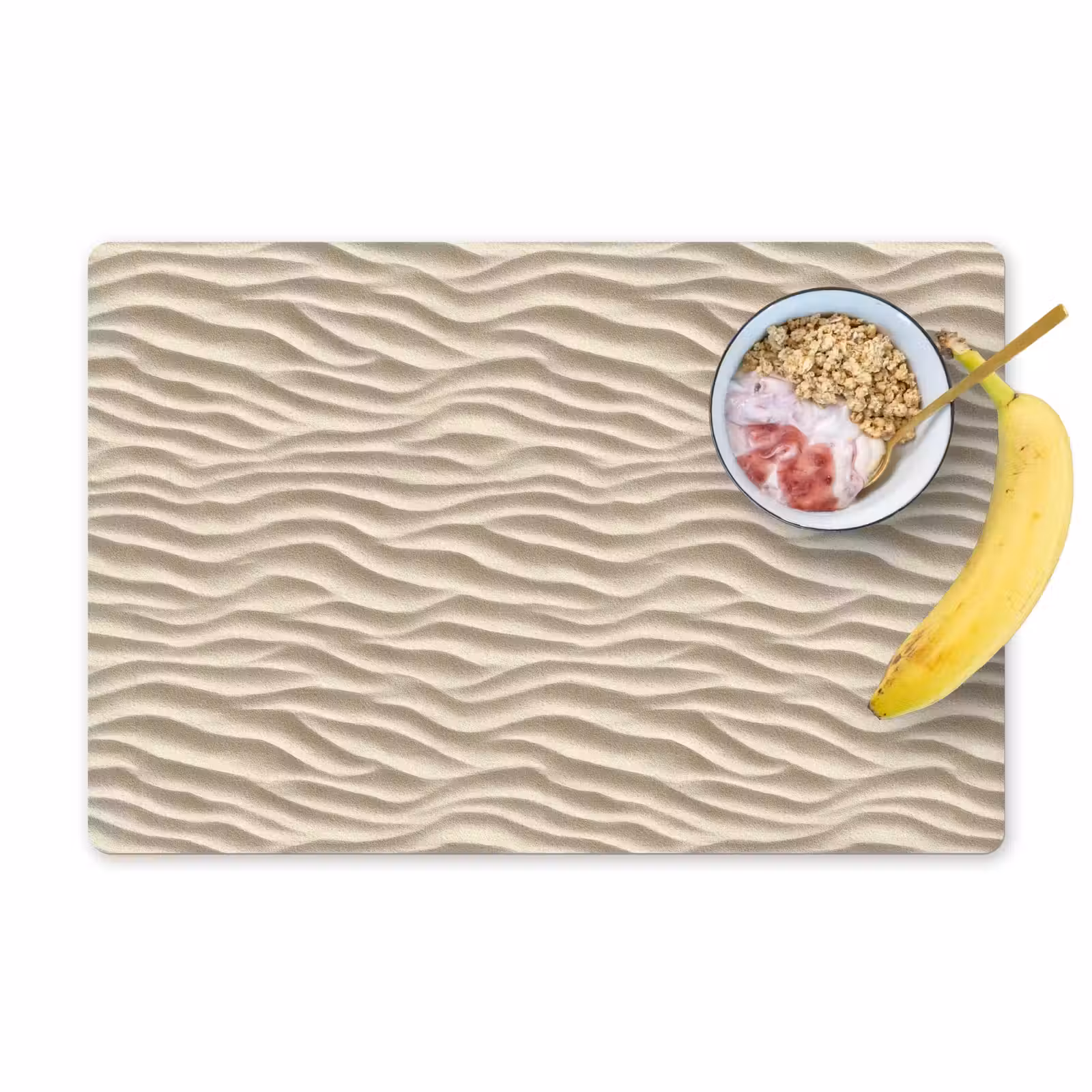Tischset - 6 Stück - Sand - Wellen - Beige - 6 Stück — 1