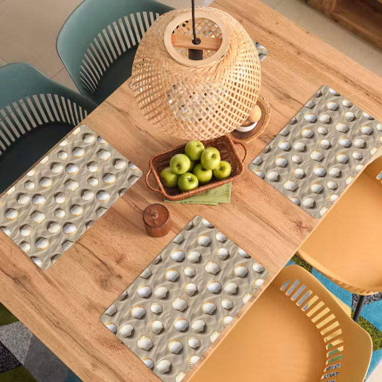 Tischset - 6 Stück - Muscheln - Sand - Maritim - 6 Stück — 3