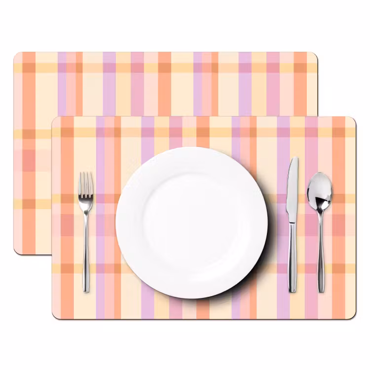 Tischset - 6 Stück - Pastell - ohne Muster - Geometrisch - 6 Stück — 2