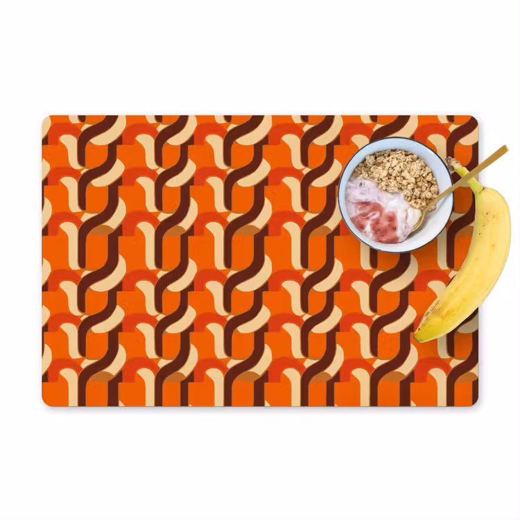 Tischset - 6 Stück - Retro - Modern - Farbenfroh - 6 Stück — 1