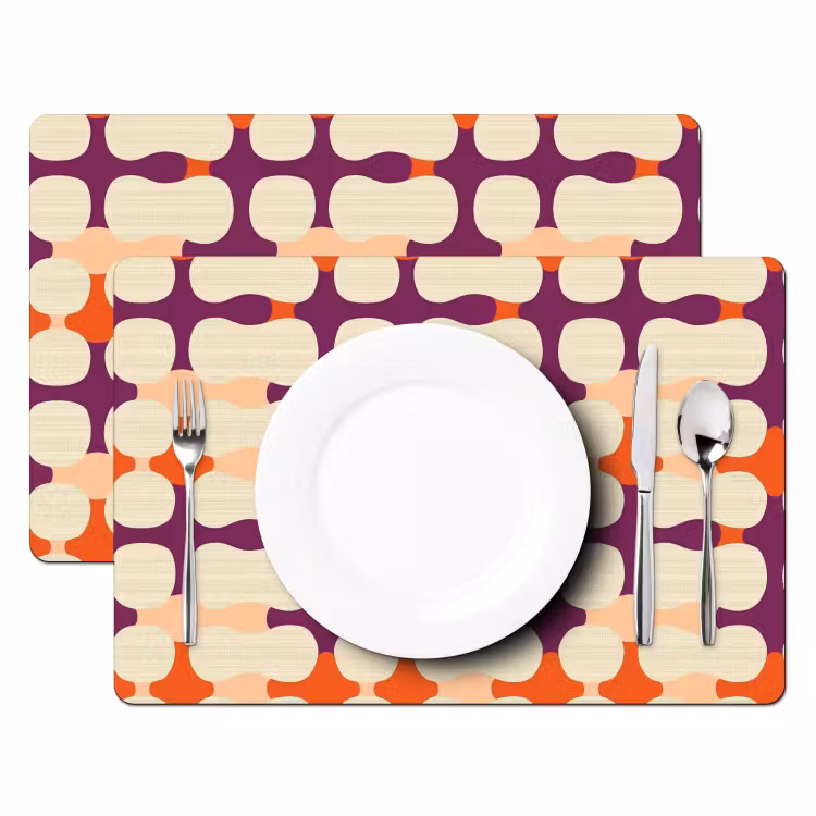 Tischset - 6 Stück - Modern - Gemustert - Farbenfroh - 6 Stück — 2