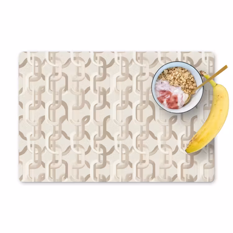 Tischset - 6 Stück - Motiv - Abstrakt - Beige - 6 Stück — 1