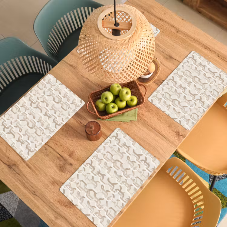 Tischset - 6 Stück - Motiv - Abstrakt - Beige - 6 Stück — 3