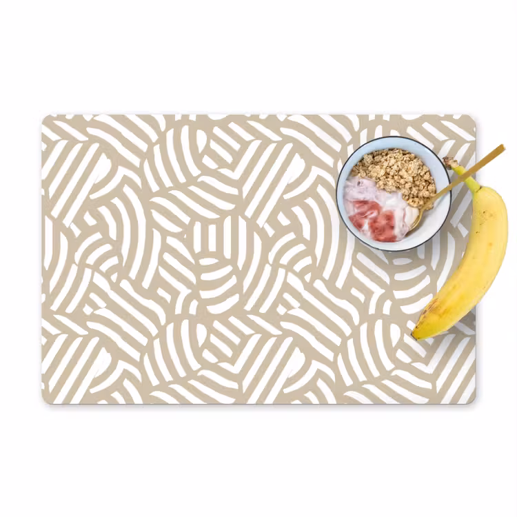 Tischset - 6 Stück - Abstrakt - Modern - Beige - 6 Stück — 1
