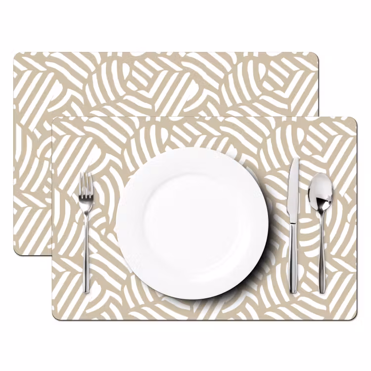 Tischset - 6 Stück - Abstrakt - Modern - Beige - 6 Stück — 2