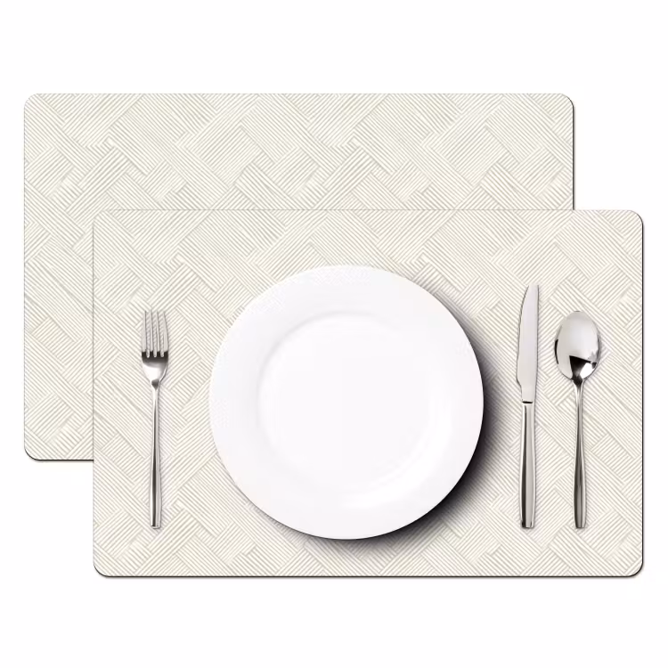 Tischset - 6 Stück - Textur - Abstrakt - Beige - 6 Stück — 2