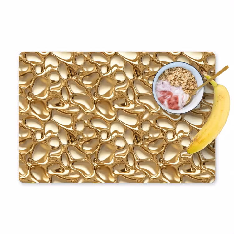 Tischset - 6 Stück - Abstrakt - Modern - Gold - 6 Stück — 1
