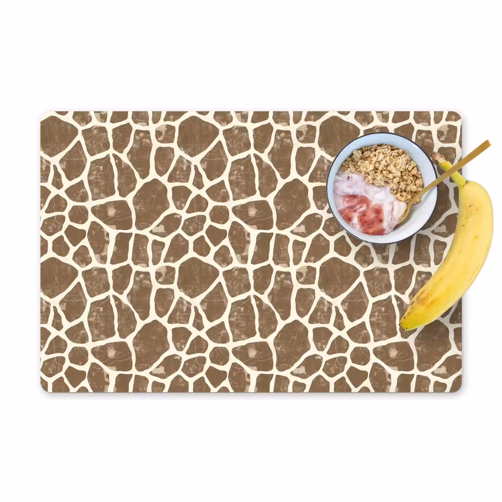Tischset - 6 Stück - Giraffe - Klassisch - Braun - 6 Stück — 1