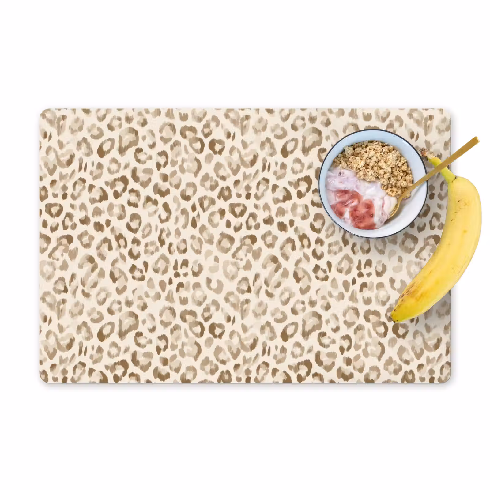 Tischset - 6 Stück - Leopard - Klassisch - Beige - 6 Stück — 1