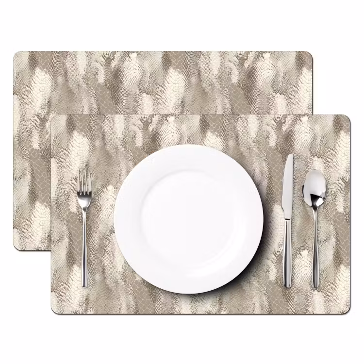 Tischset - 6 Stück - Schlange - Textur - Sand - 6 Stück — 2